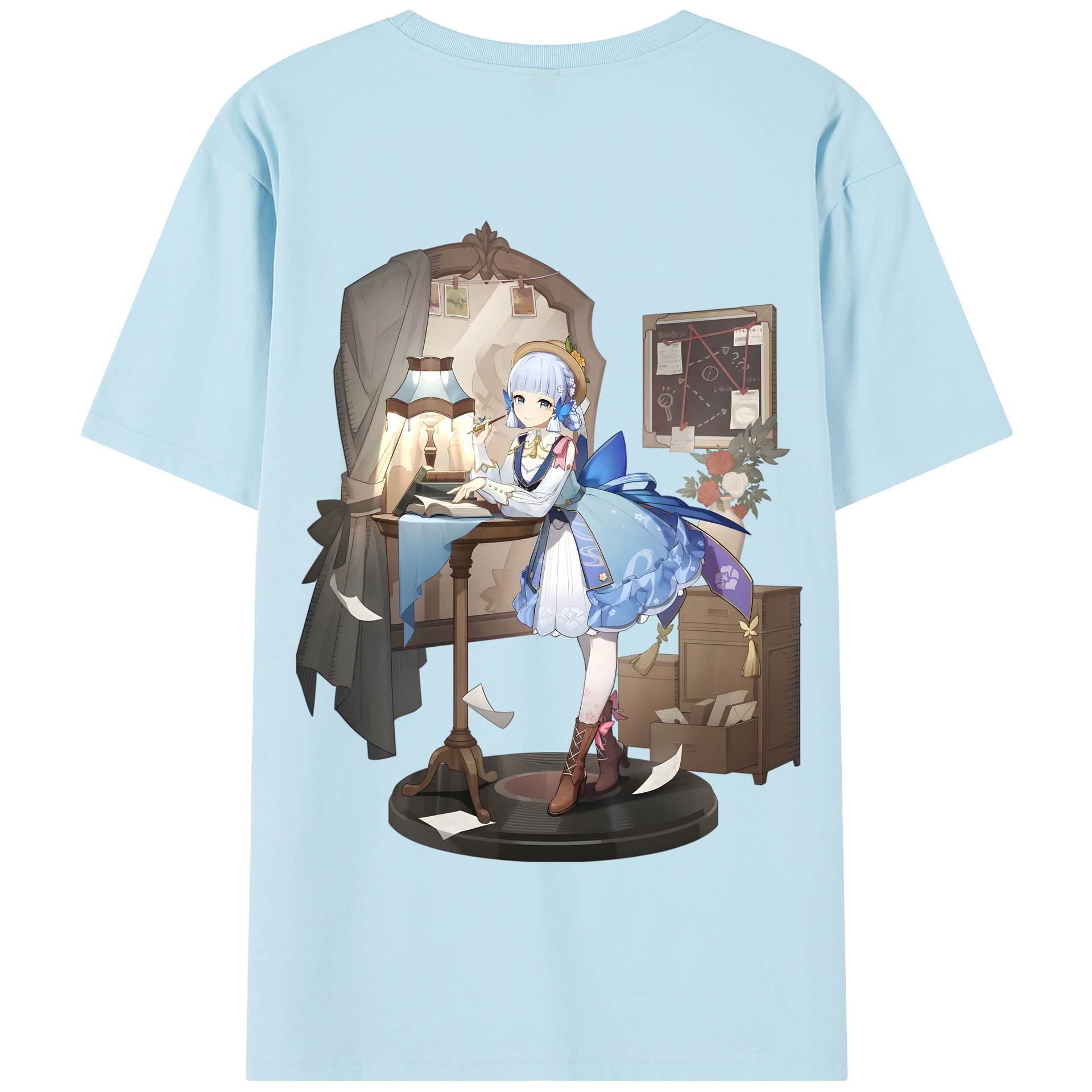 げんし神 神里綾華 神宮寺レン genshin Kamimiya Ren 綿100％半袖Tシャツ（背面プリント）